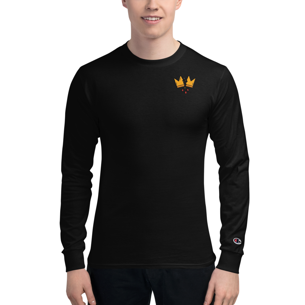 Men’s Champion Long Sleeve T-Shirt  Black