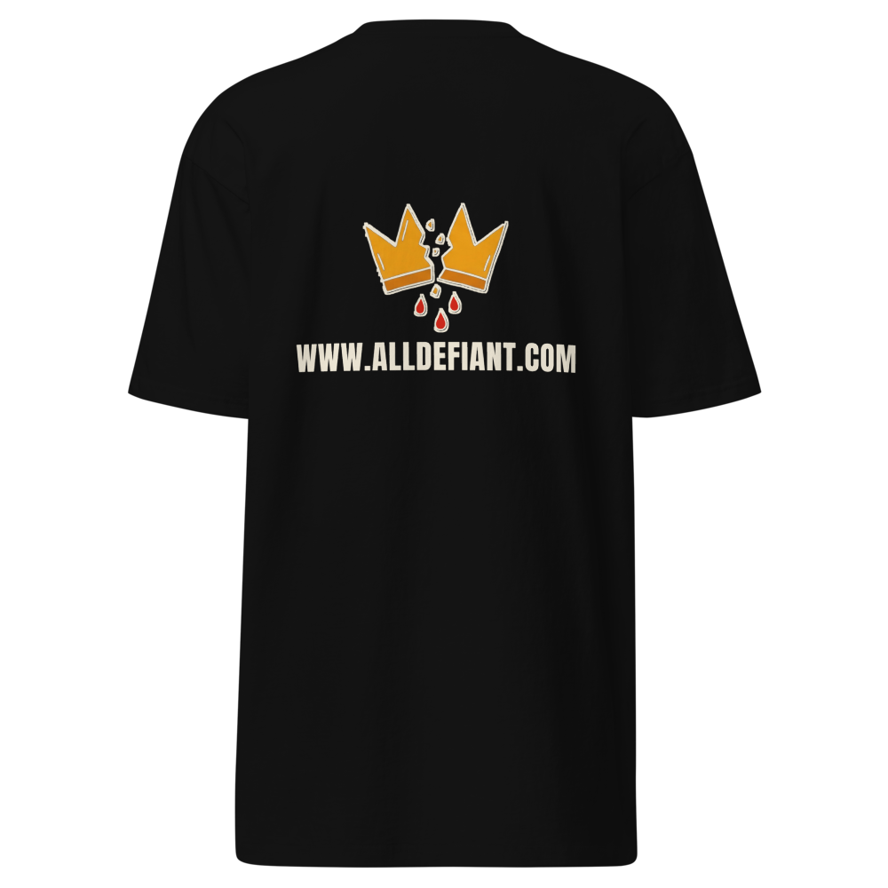 Men's Premium Heavyweight Tee | Cotton Heritage Black - back
