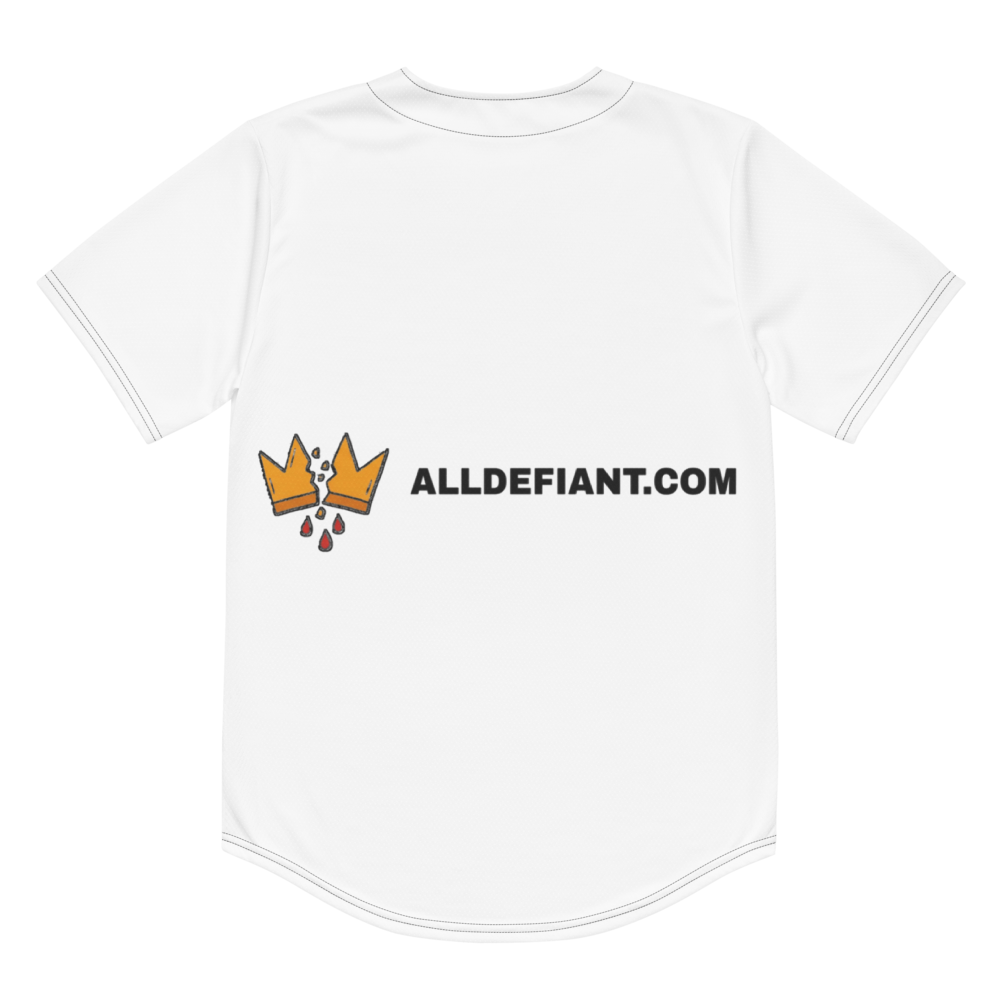 All-Over Print Recycled Unisex Baseball Jersey - back