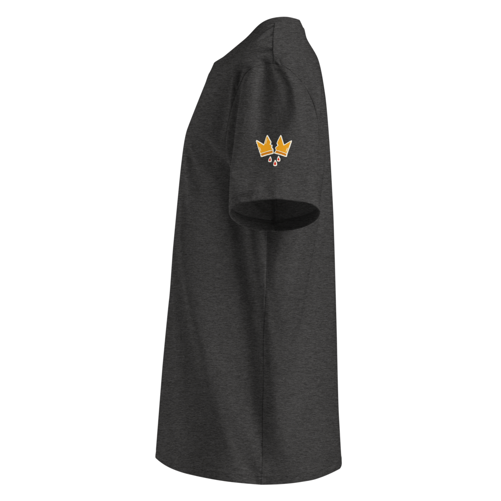 Unisex Organic Ribbed Neck T-Shirt | Stanley/Stella SATU001 (Dark Heather Grey / 2XL)