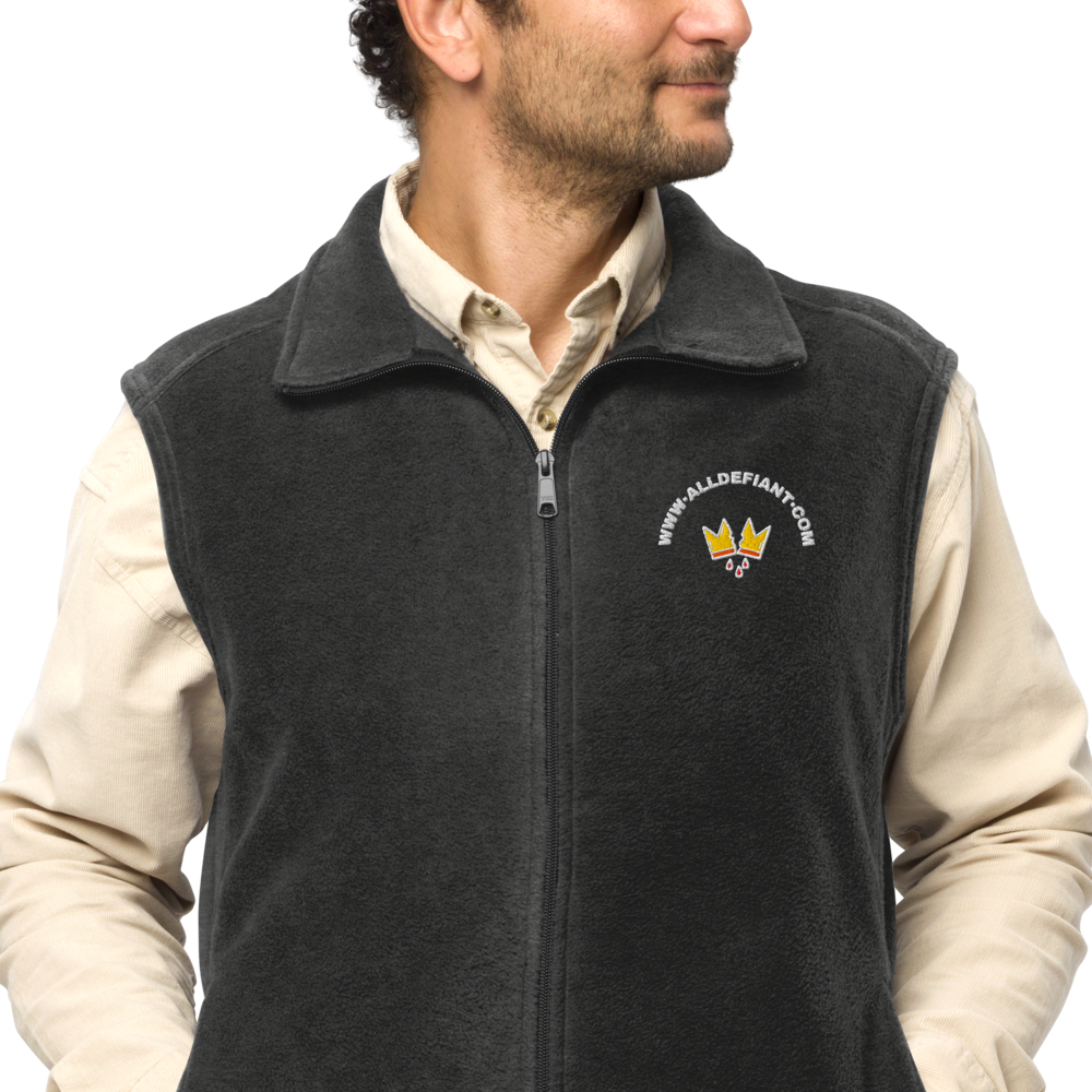 Columbia Men's Fleece Vest (Charcoal Heather / 3XL)