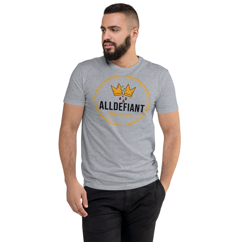 Next Level 3600 Premium Fitted Short Sleeve Crew with Tear Away Label (Heather Grey / 2XL)