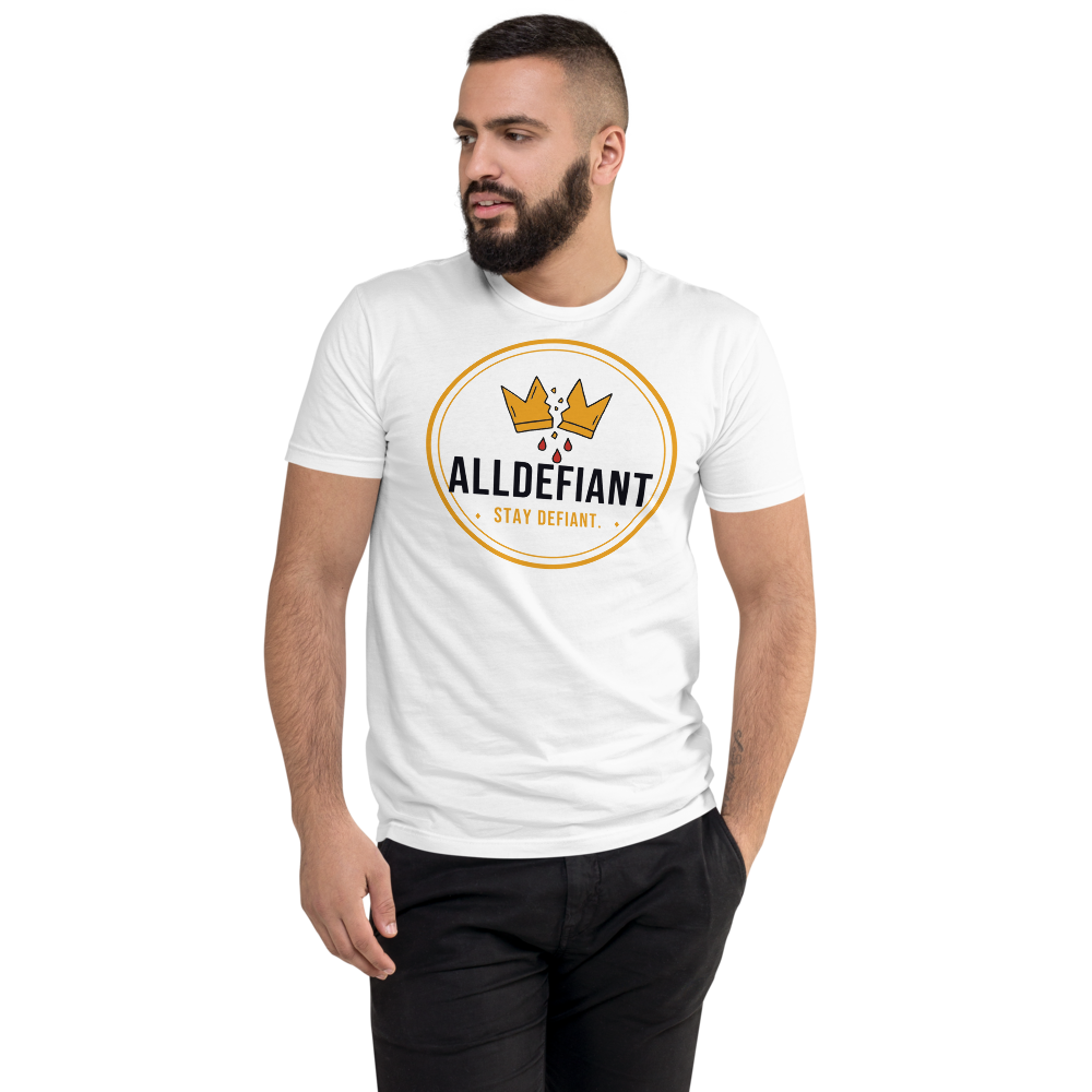 Next Level 3600 Premium Fitted Short Sleeve Crew with Tear Away Label (White / 2XL)